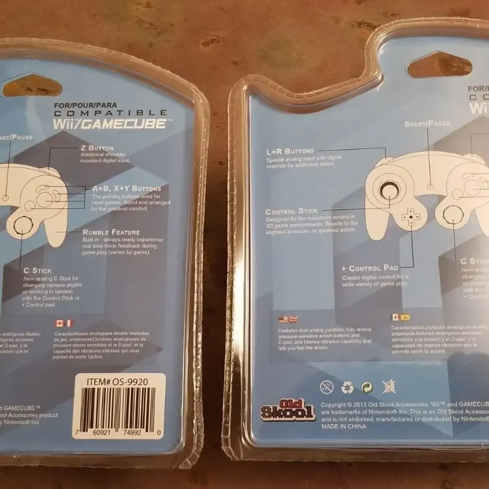 2 Gamecube Controllers - Orange / Spice (NEW) - Nintendo - Old Skool